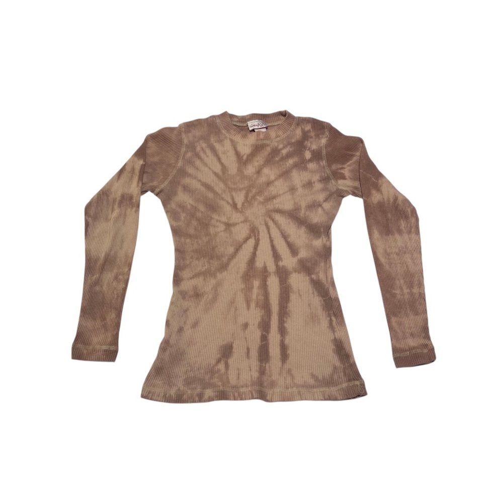 Vintage New York Ribs Tie Dye Long Sleeve Ribbed Shirt Women’s Size Small